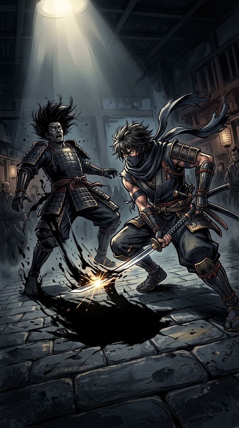 Hanzo's blade finds the shadow