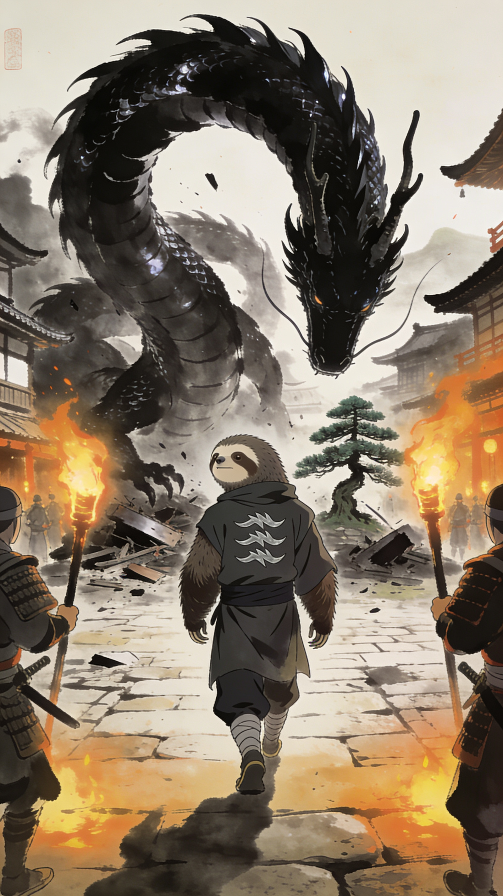 The dragon speaks its surrender, Namake removing his claw