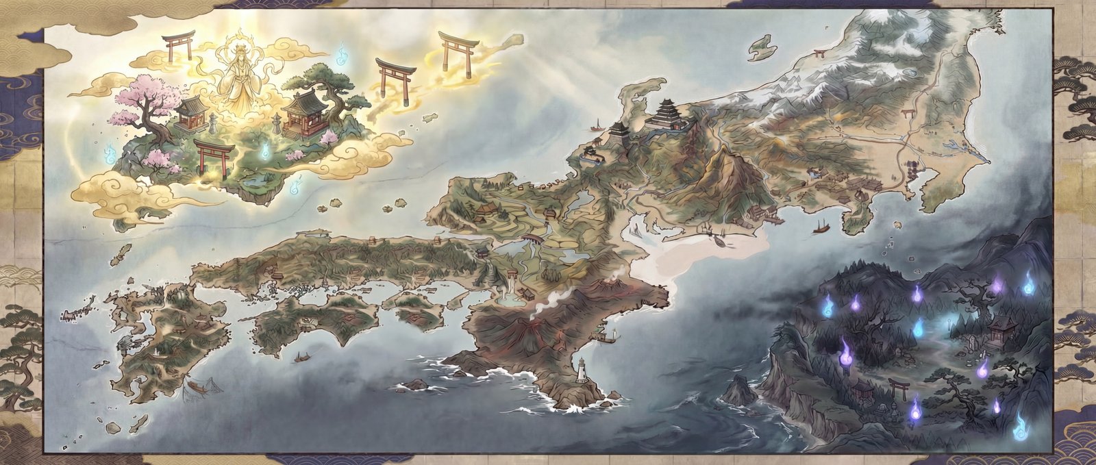Spiritfang Shogunate Territory Map